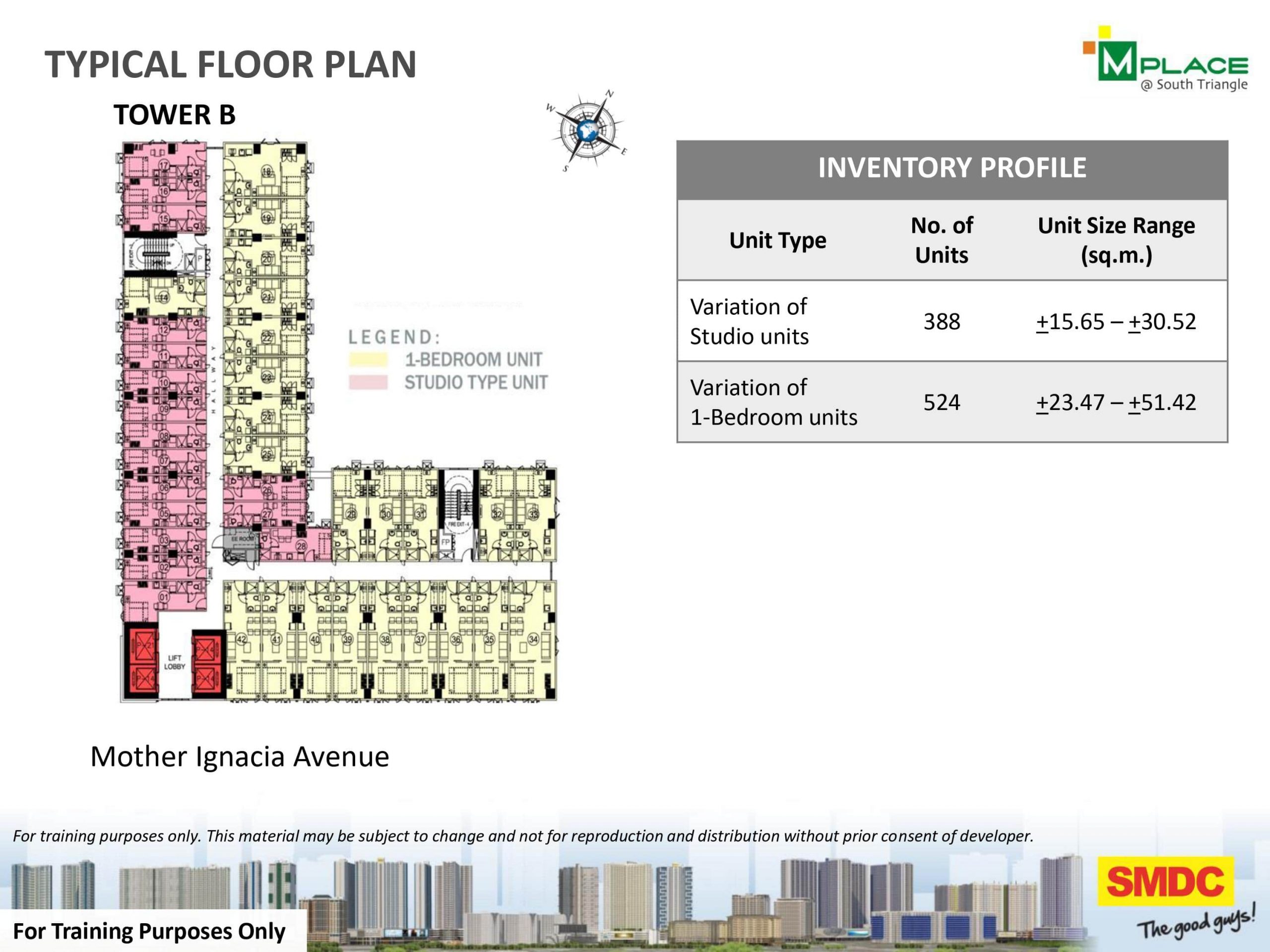Tower B Typical Floor Plan