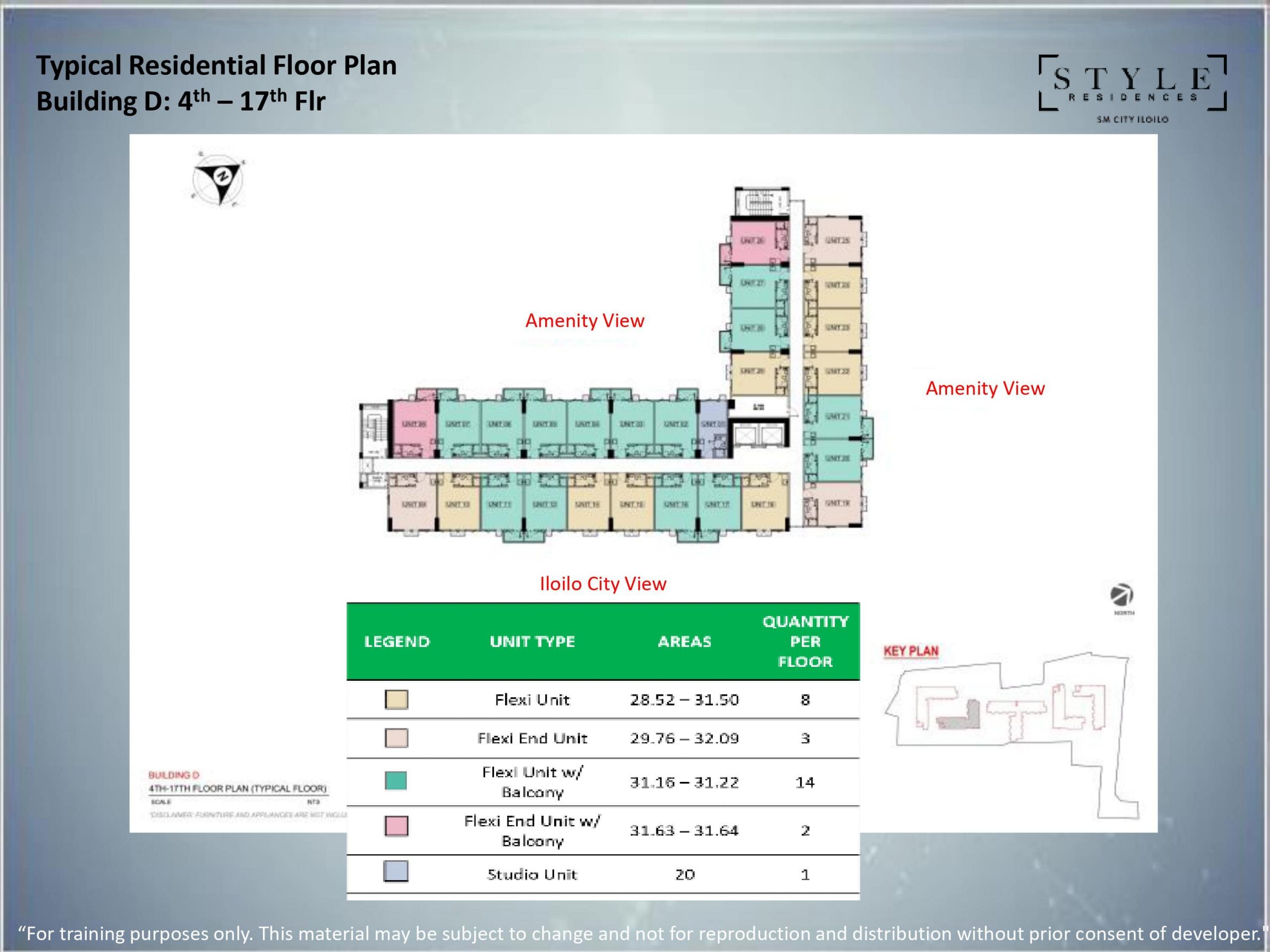 Building D 4th - 17th Floor Plan (Typical Floor)